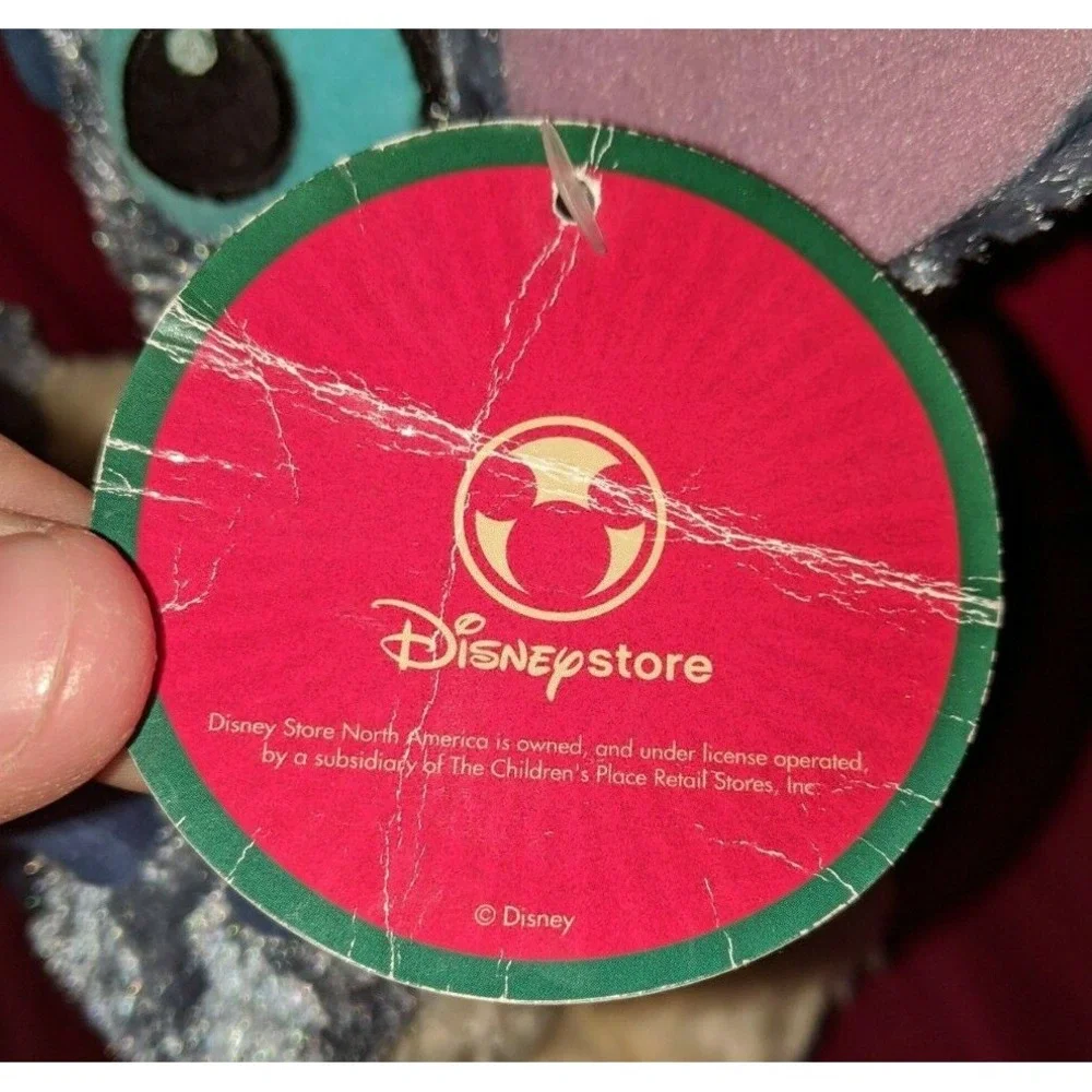 Disney Store Lilo & Stitch Plush Toy Santa Suit Hat Christmas Stuffed Animal NEW